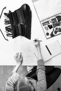 Black white picture work designer nicoline hansen